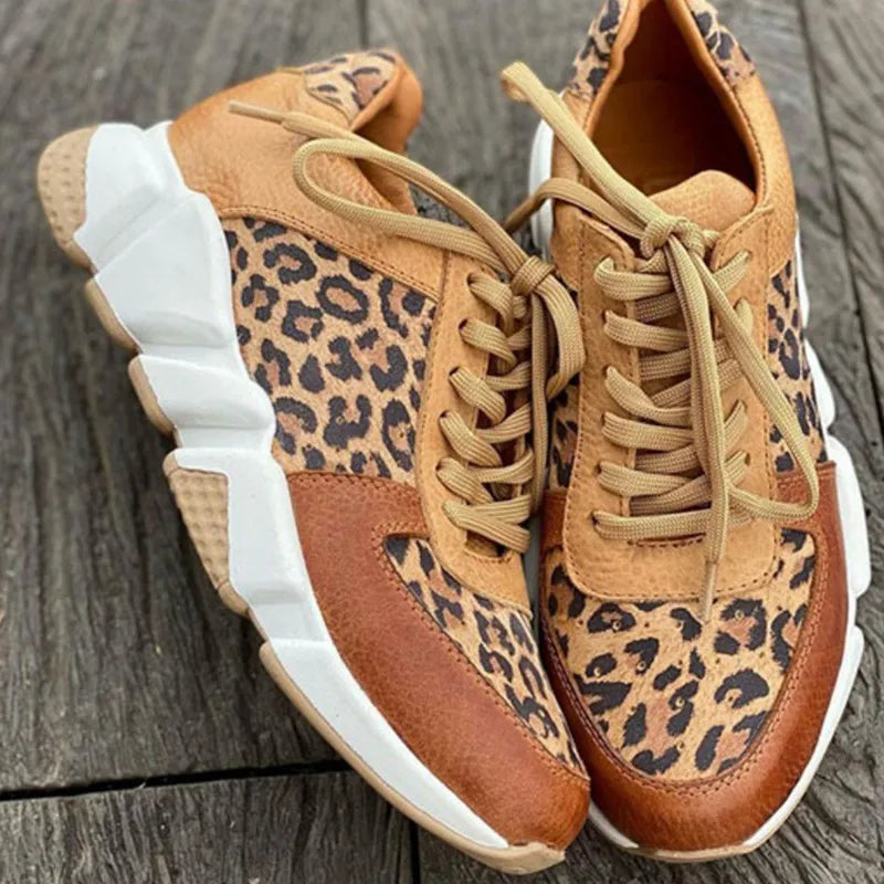 Amber™ | Stylish & Comfortable Leopard Sneakers