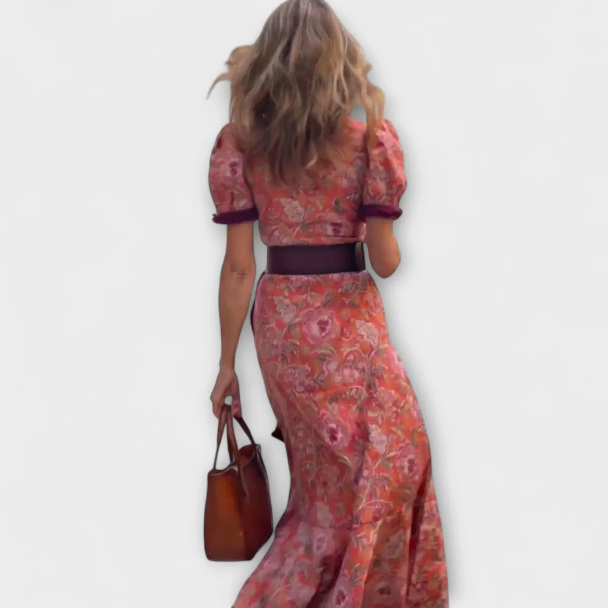 Laura™ | Elegant Pink Maxi Dress