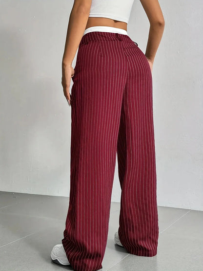Lauren™ | Striped High-Waisted Pants