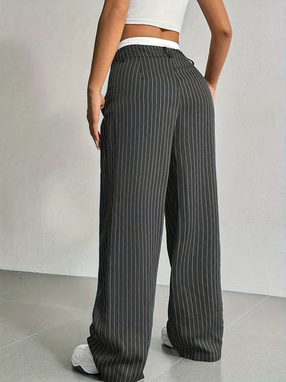 Lauren™ | Striped High-Waisted Pants