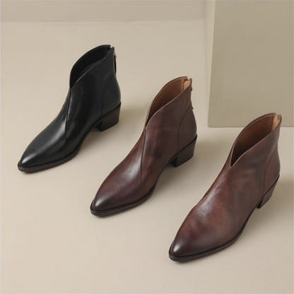 Eva | Luxe Ankle Boots with Low Heel