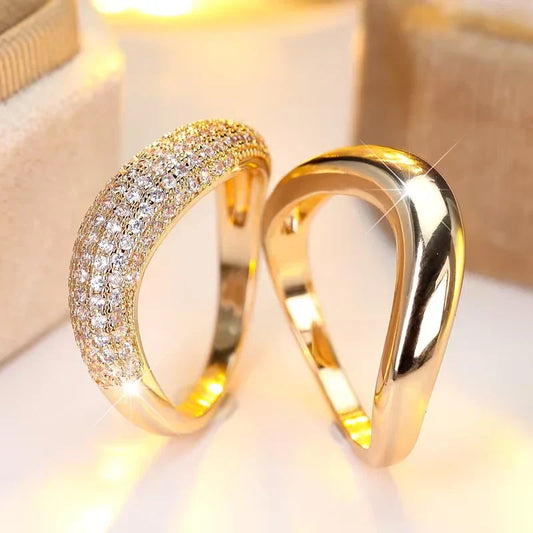 Two-Piece Elegant Wide Matching Rings