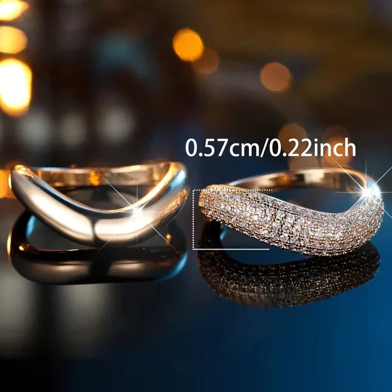 Two-Piece Elegant Wide Matching Rings