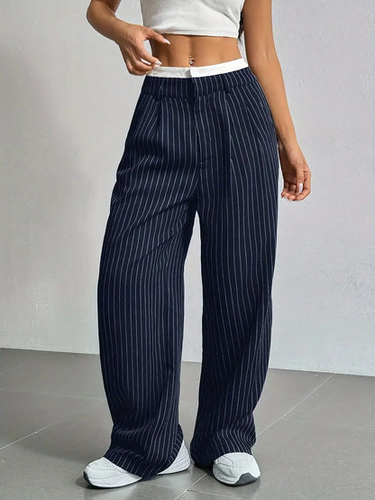 Lauren™ | Striped High-Waisted Pants