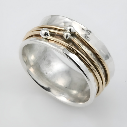 Gold Plated Vintage Ring in Silver