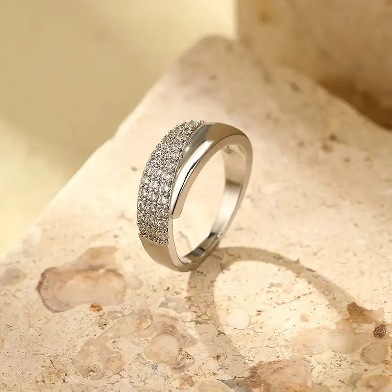 Elegant Ring with Sparkling Stones (Buy 1 Get 1 FREE)