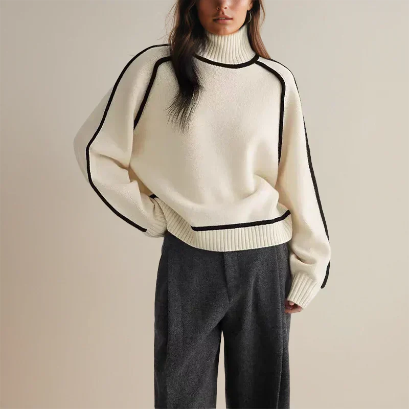 Elise™ | Chic Turtleneck with Refined Details