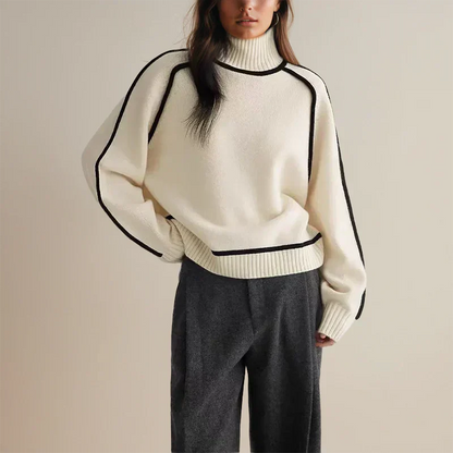 Elise™ | Chic Turtleneck with Refined Details