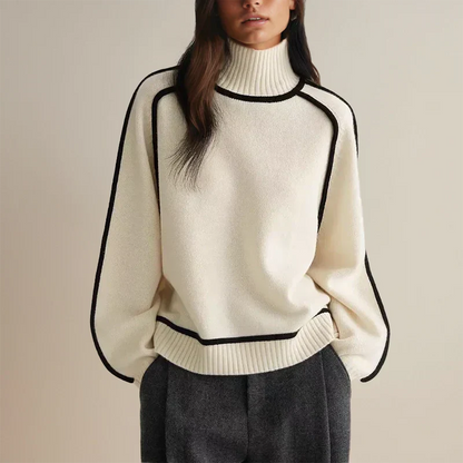 Elise™ | Chic Turtleneck with Refined Details