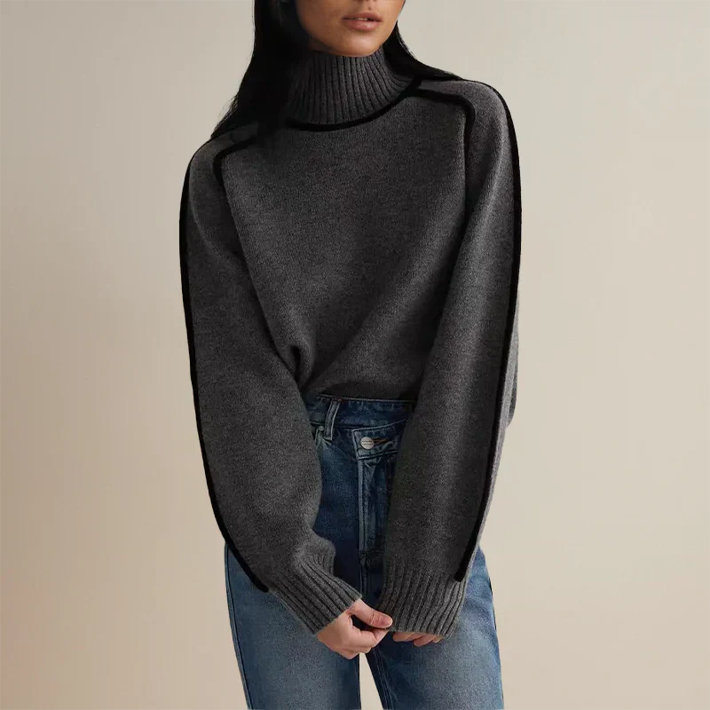 Elise™ | Chic Turtleneck with Refined Details
