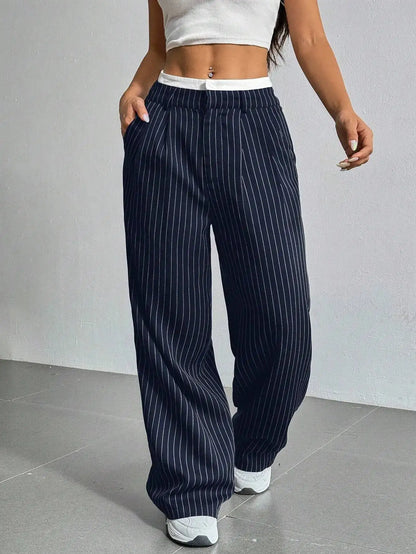 Lauren™ | Striped High-Waisted Pants