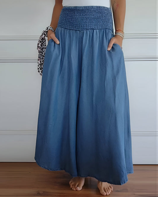 Yara™ | Lightweight women's pants with elastic waistband and deep pockets