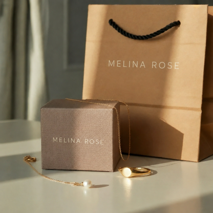 Melina Rose gift bag and jewelry box