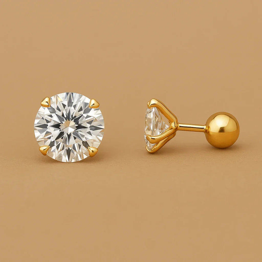 Set of 3 pairs of elegant earrings